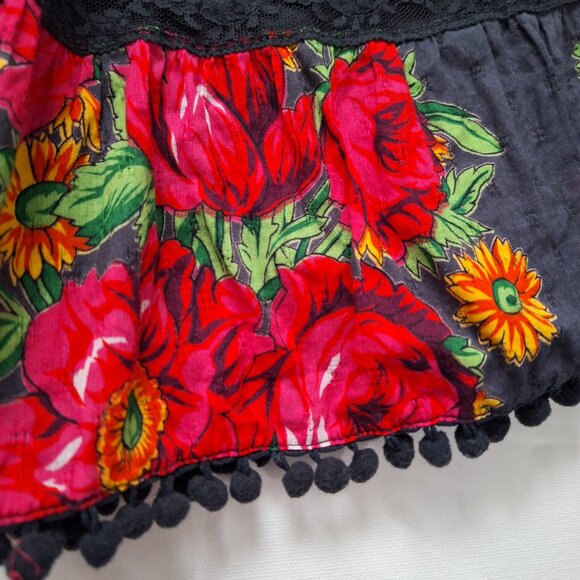 Free People Cotton Floral Boho Skirt - Picture 4 of 7